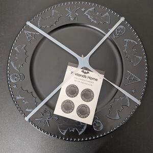 Kirkland Home Black Icon 4 Halloween Charger